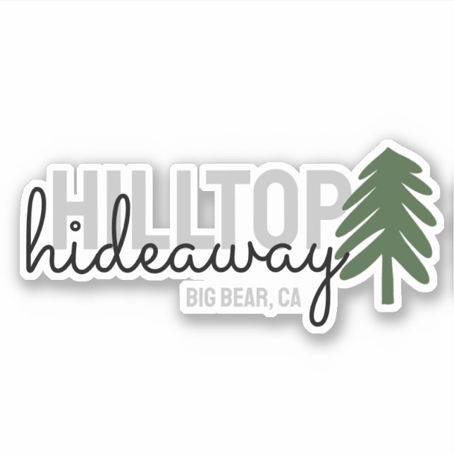 Mountain Pine Cabin Vacation Rental - Vinyl Sticker (Front)