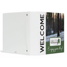 Mountain Pine Cabin Vacation Rental Welcome Binder
