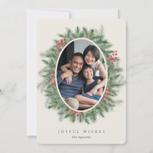 Mountain Pine  Holiday Photo Card