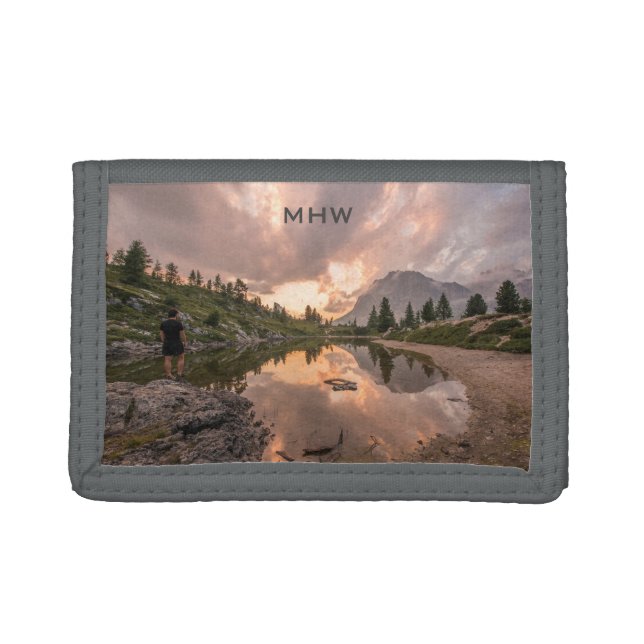 Mountain Pond custom monogram wallets (Front)