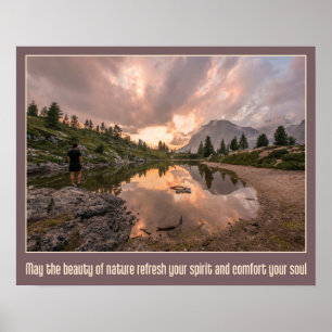 Mountain Pond inspirational poster