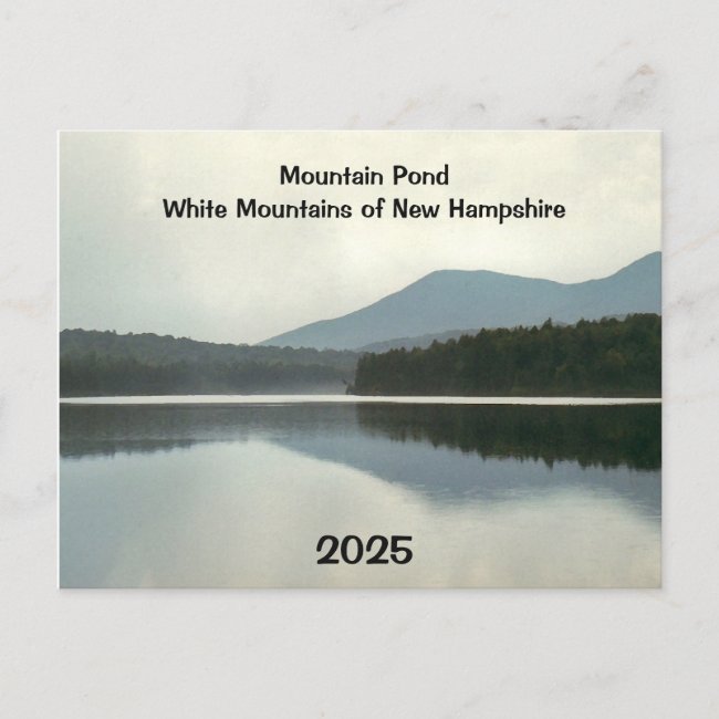 Mountain Pond New Hampshire 2025 Back Calendar