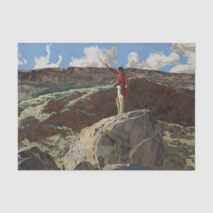 “Mountain Prayer” Western Art by Walter Ufer Tissue Paper