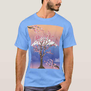 Mountain Pretty Sakura Tree Japan Flower Cherry Bl T-Shirt
