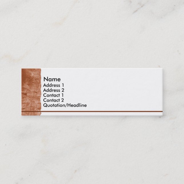 Mountain Profile Card (Front)