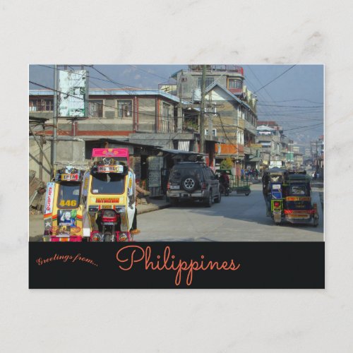 Mountain Province Road in Bontoc Philippines Postcard
