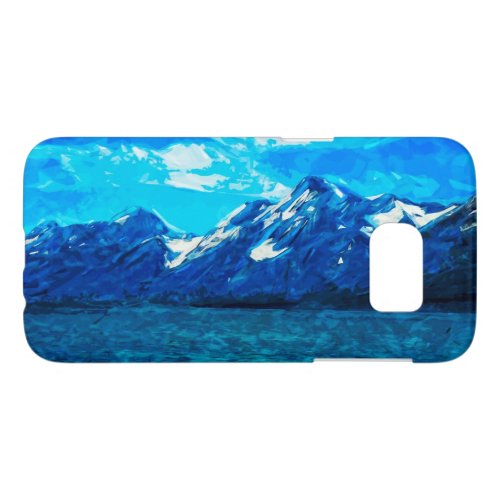 Mountain Range Abstract Impressionism Samsung Galaxy S7 Case