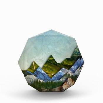 Mountain Range Acrylic Award by AmandaRoyale at Zazzle
