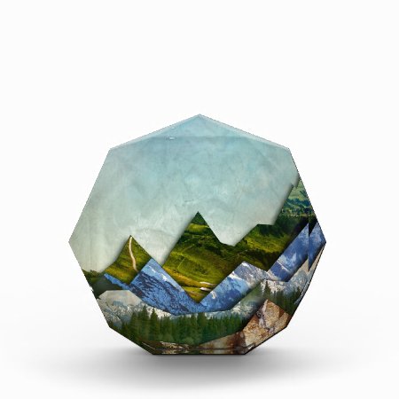 Mountain Range Acrylic Award