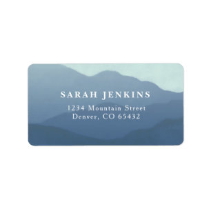 Mountain Range Address Labels