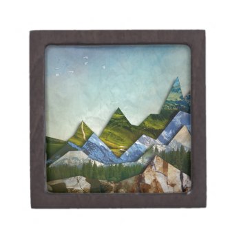 Mountain Range Gift Box by AmandaRoyale at Zazzle