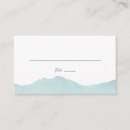 Mountain Range Guest Table Escort Cards