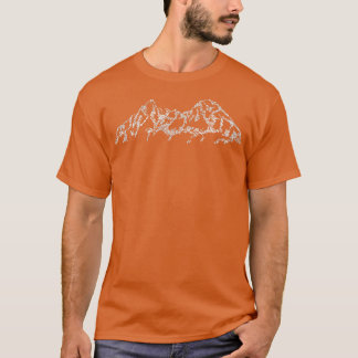 Mountain Range Peak Climber Climbing Ice Climbing T-Shirt