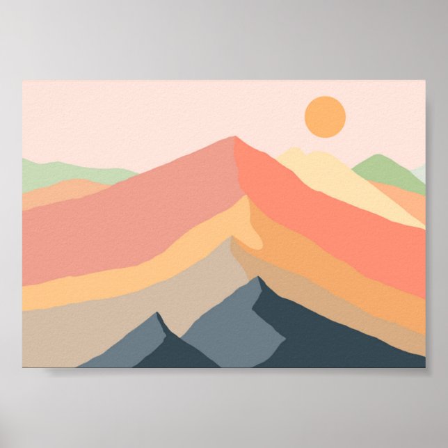 Mountain range poster (Front)