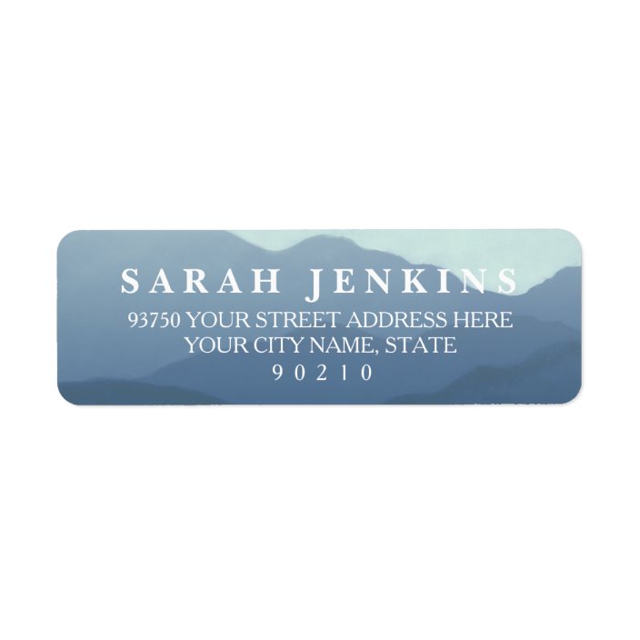 Mountain Range Return Address Labels