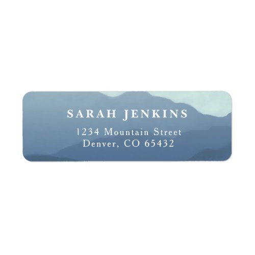 Mountain Range Return Address Labels