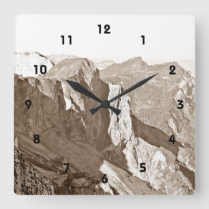Mountain Range Wall Clock