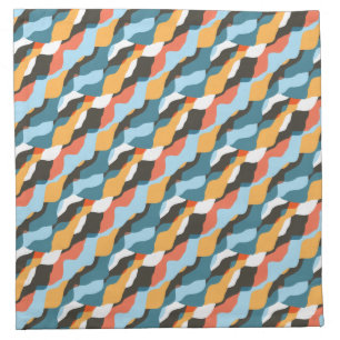 Mountain Range Waves Cloth Napkin