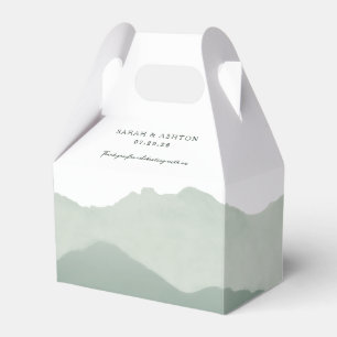 Mountain Range Wedding Favor Boxes