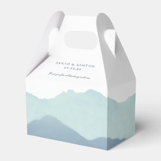 Mountain Range Wedding Favor Boxes