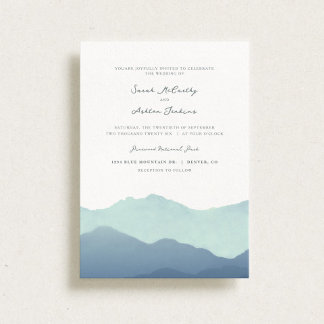 Mountain Range Wedding Invite