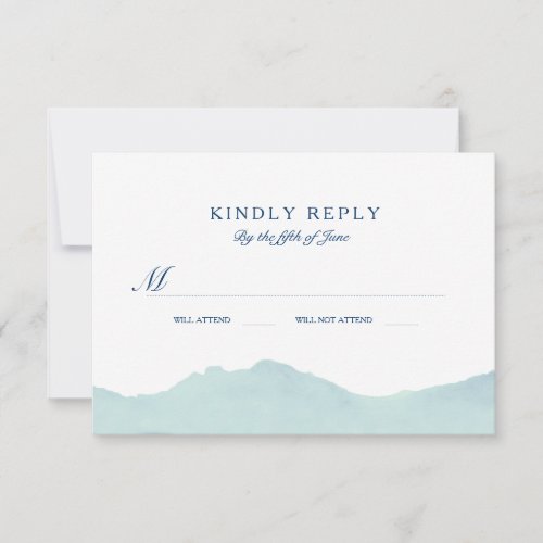 Mountain Range Wedding RSVP