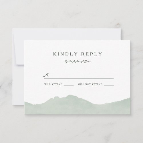 Mountain Range Wedding RSVP