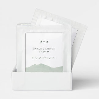 Mountain Range Wedding Tea Bag Drink Mix