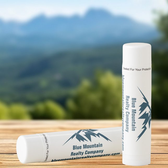 Mountain Real Estate Company Custom Marketing Lip Balm (Creator Uploaded)