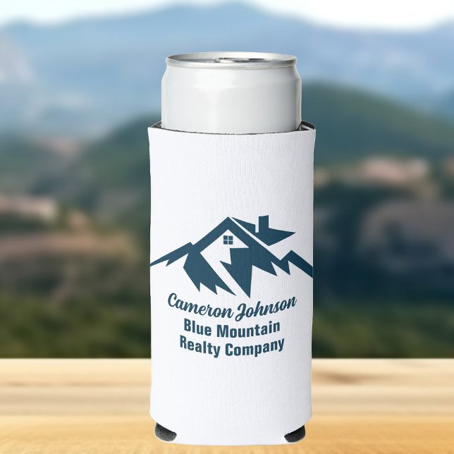 Mountain Real Estate Company Custom Marketing Seltzer Can Cooler (Creator Uploaded)