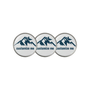Mountain Real Estate Company Custom Realtor Golf Ball Marker