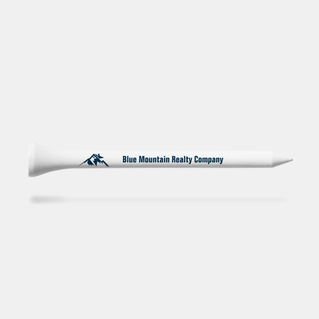 Mountain Real Estate Company Custom Realtor Golf Tees (Side (Horz))
