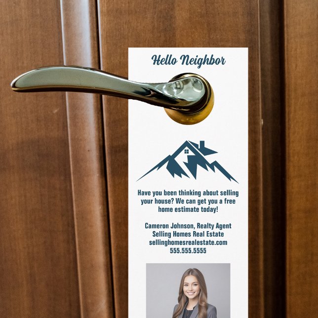 Mountain Real Estate Company Marketing Custom Door Hanger (Creator Uploaded)