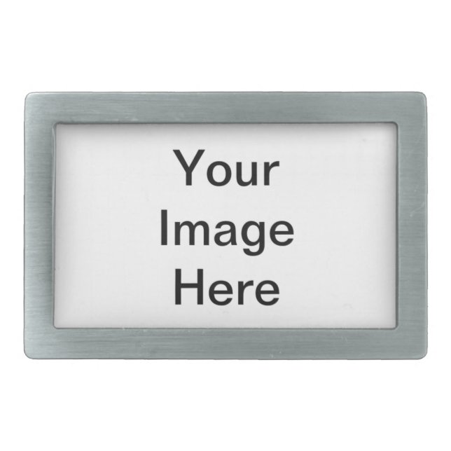 Mountain Rectangular Belt Buckle (Front)