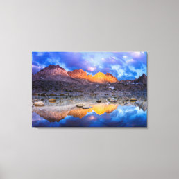 Mountain reflection, California Canvas Print