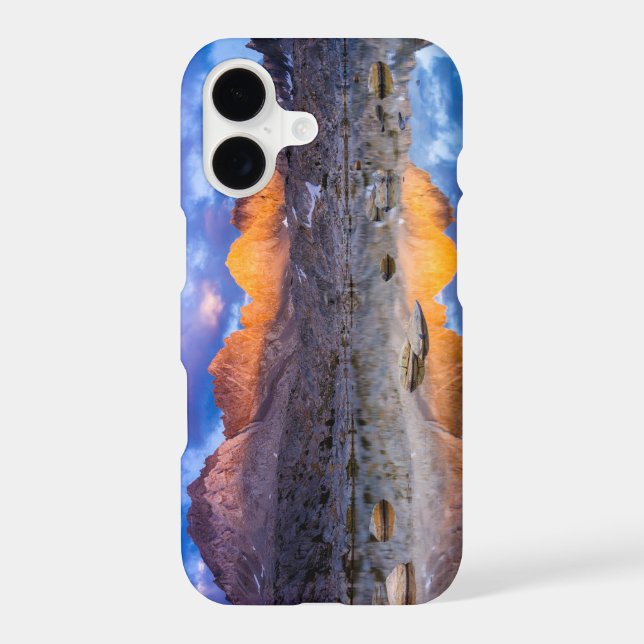 Mountain reflection, California Iphone Case (Back)