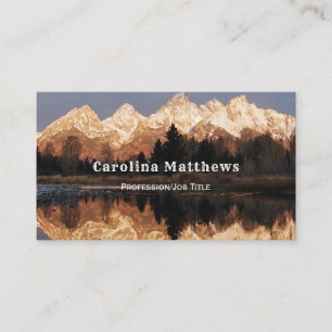 Mountain Reflection Landscape Business Card