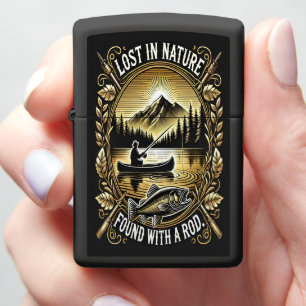 Mountain Reflections at Sunrise Zippo Lighter