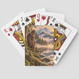 Mountain Reflections Bigfoot Playing Cards