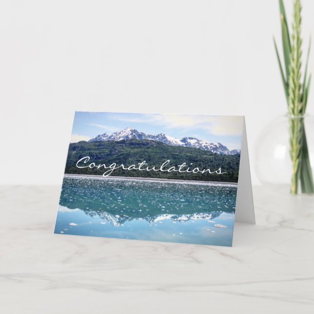 Mountain Reflections Congratulations Card (Front)