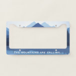 Mountain Reflections Design License Plate Frame at Zazzle