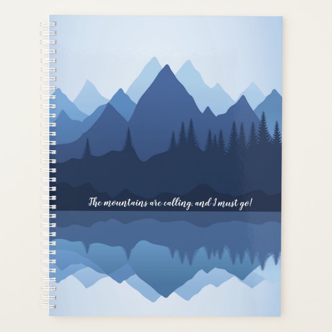 Mountain Reflections Design Weekly/Monthly Planner