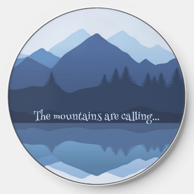 Mountain Reflections Design Wireless Charger