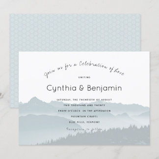 Mountain Ridge Celebration Wedding Invitations