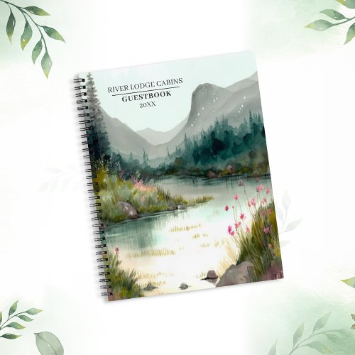 Mountain River Adventure Guest Spiral Notebook