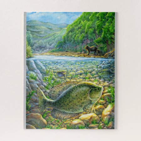 Mountain River Fish Jigsaw Puzzle