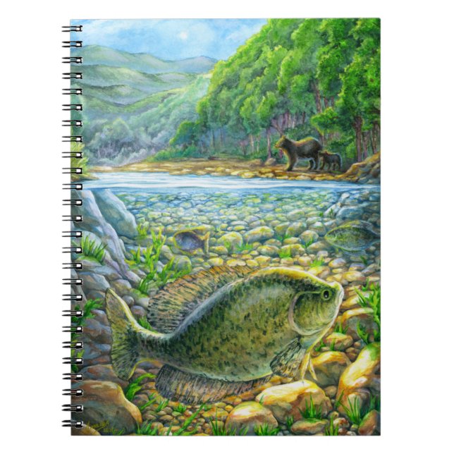Mountain River Fish Notebook (Front)