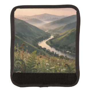 Mountain River Landscape Art Luggage Handle Wrap