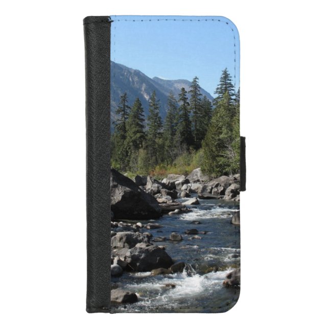 Mountain River Rugged Landscape Photo iPhone Wallet Case (Front)