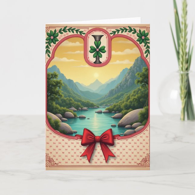 Mountain River Scene Gift Card (Front)